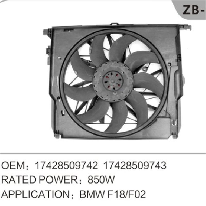 Ventilator radiator motor OEM 17428509742 pentru BMW F02 F18